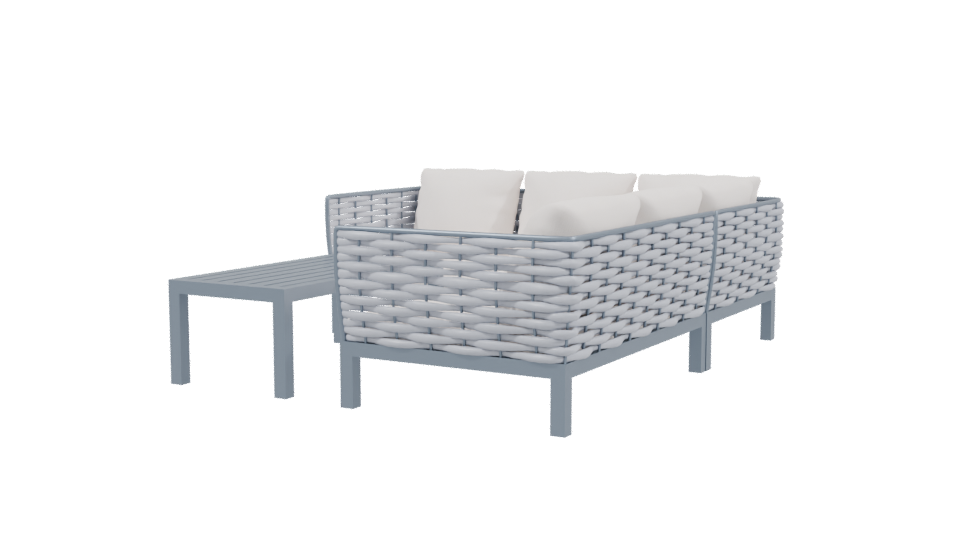 Stylish Outdoor Sofa Set 3D - Professional 3D Model Render 3