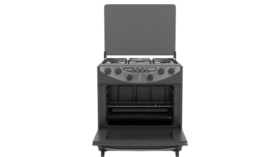 Stylish Gas Range Appliance 3D - Professional 3D Model Render 11