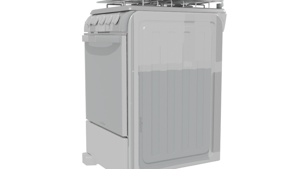 Compact Gas Stove Appliance 3D - Professional 3D Model Render 13