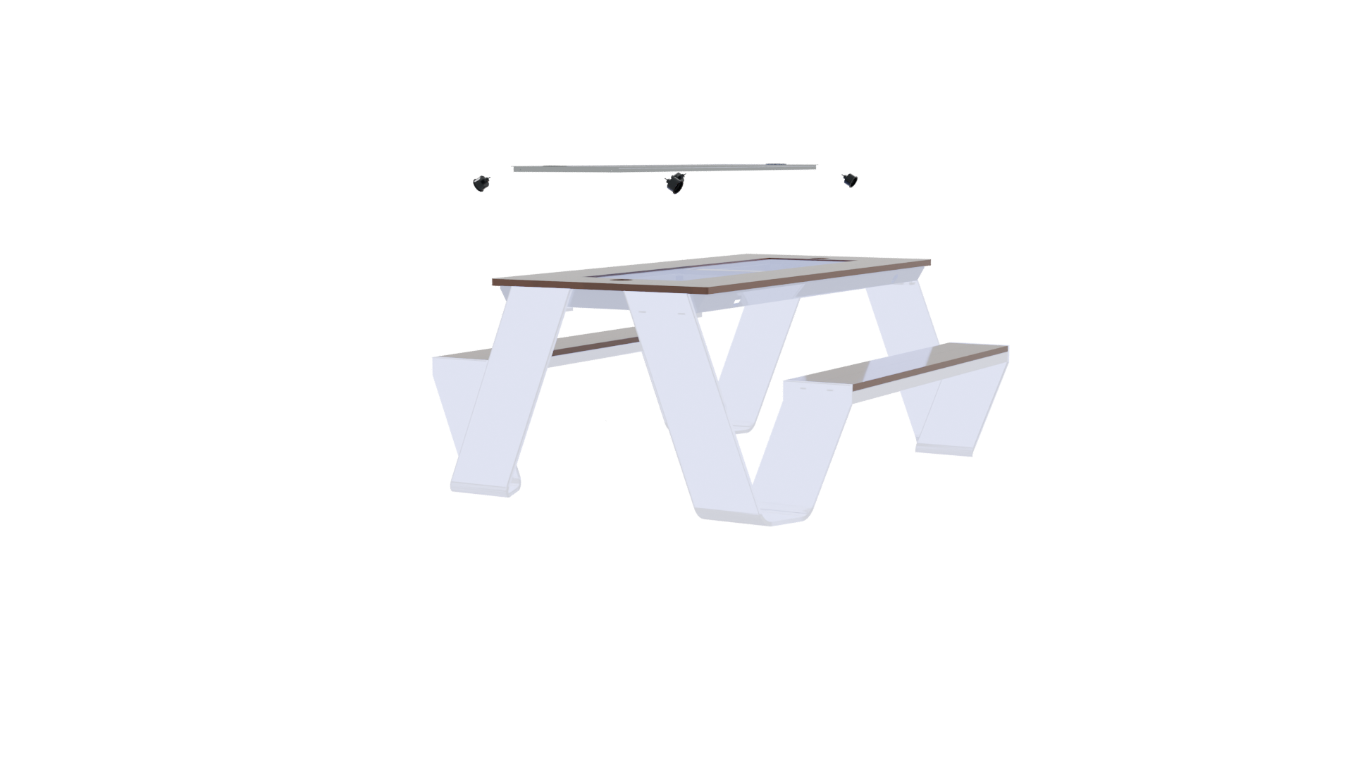 Stylish Modern Coffee Table 3D - Professional 3D Model Render 9