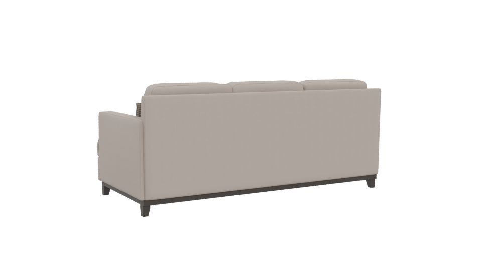 Contemporary Fabric Sofa 3D Model - Professional 3D Model Render 4