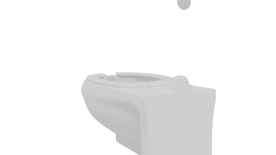 Sleek Modern Toilet 3D Model - Professional 3D Model Render 4