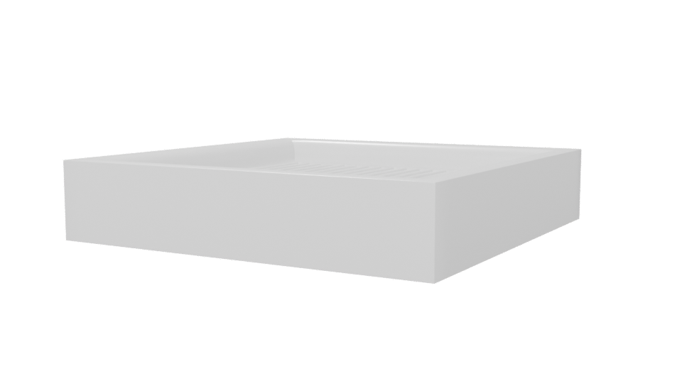 Square Shower Tray 3D Model - Professional 3D Model Render 6