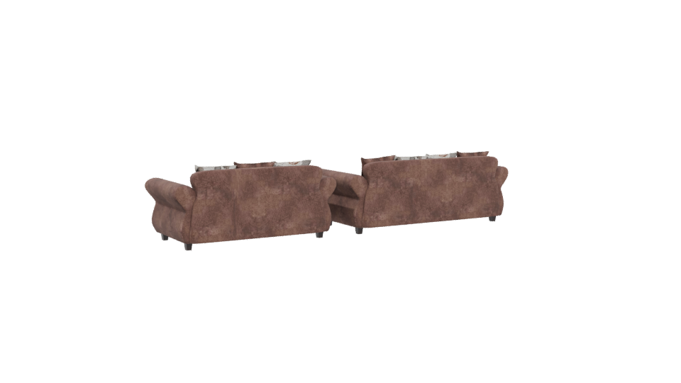 Elegant Sofa Set 3D Model - Professional 3D Model Render 4