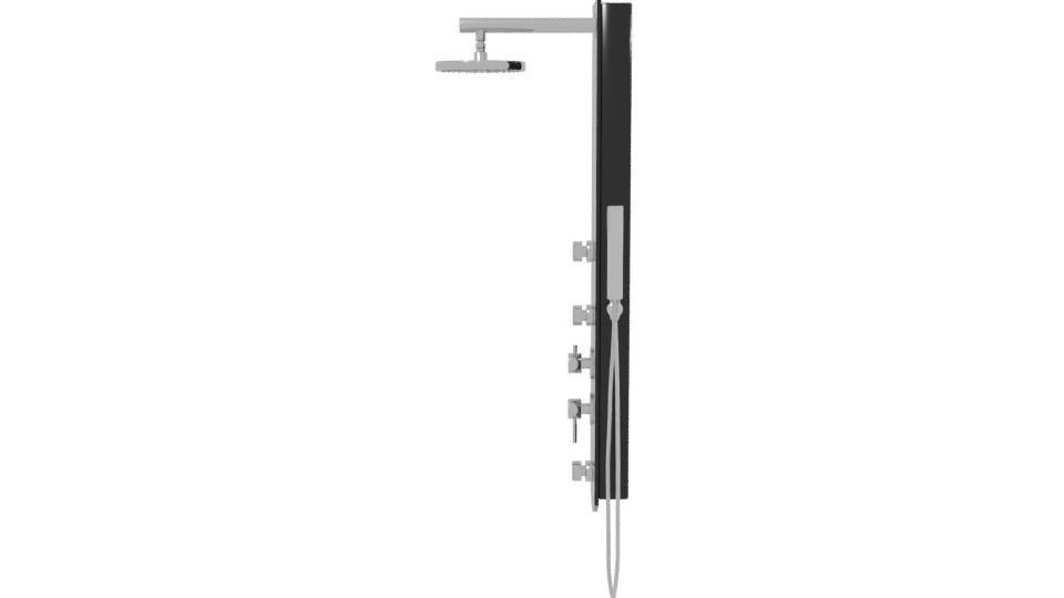 Sleek Modern Shower Panel 3D - Professional 3D Model Render 2