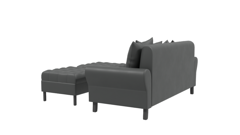 Contemporary Leather Sofa Set 3D - Professional 3D Model Render 3
