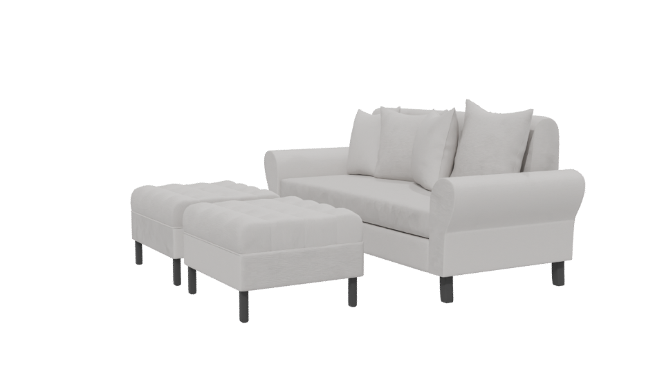 Cozy Modern Sofa Set 3D - Professional 3D Model Render 13