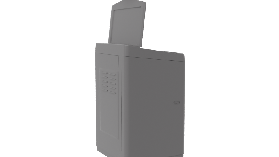 Compact Top-Loading Washing Machine 3D - Professional 3D Model Render 7