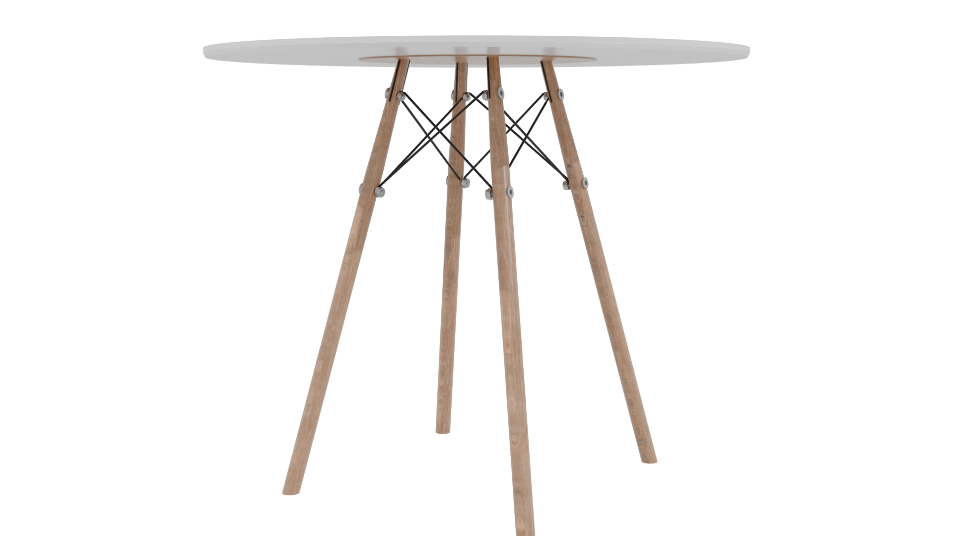 Minimalist Round Table 3D Model - Professional 3D Model Render 3