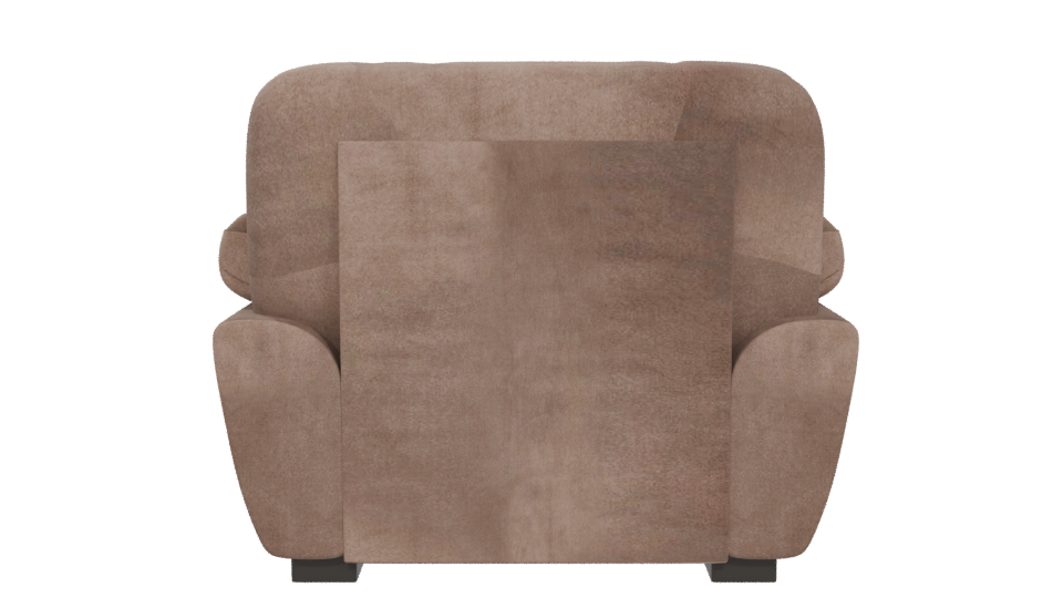 Stylish Fabric Armchair 3D Model - Professional 3D Model Render 5