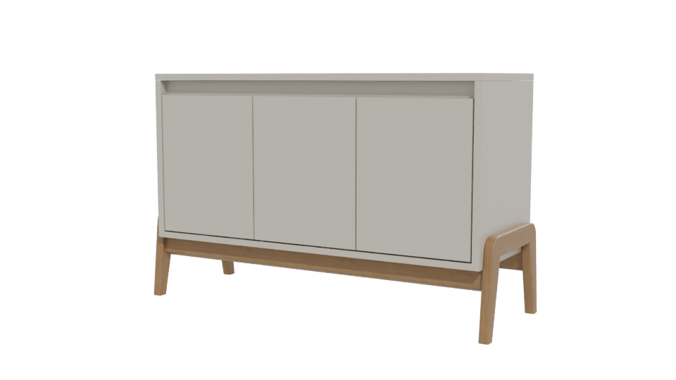 Modern Minimalist Storage Cabinet 3D - Professional 3D Model Render 12