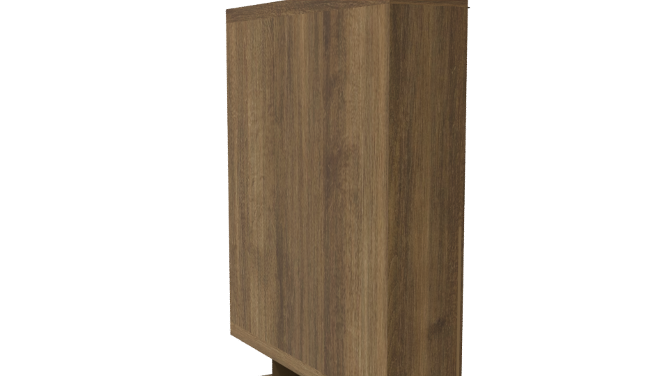 Stylish Wooden Wardrobe 3D Model - Professional 3D Model Render 7