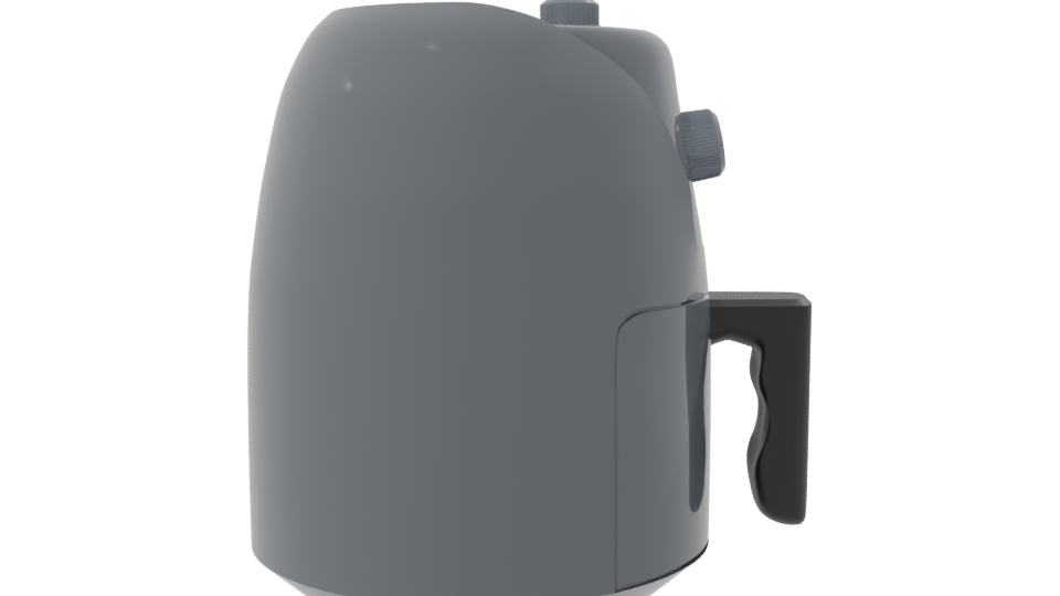 Elegant Air Fryer 3D Model - Professional 3D Model Render 8