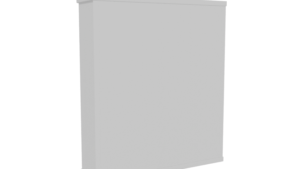 Contemporary Minimalist Cabinet 3D Model - Professional 3D Model Render 4