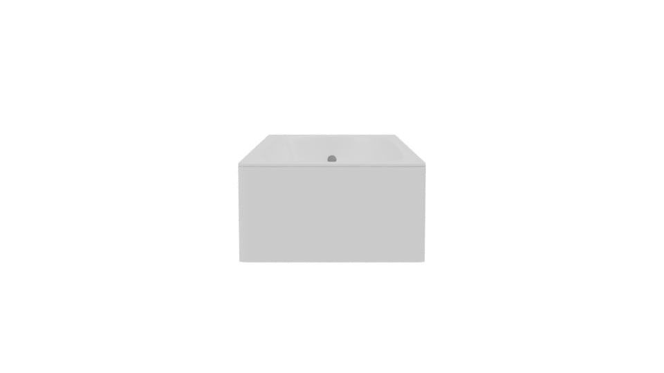 Sleek Modern Bathtub 3D Model - Professional 3D Model Render 2