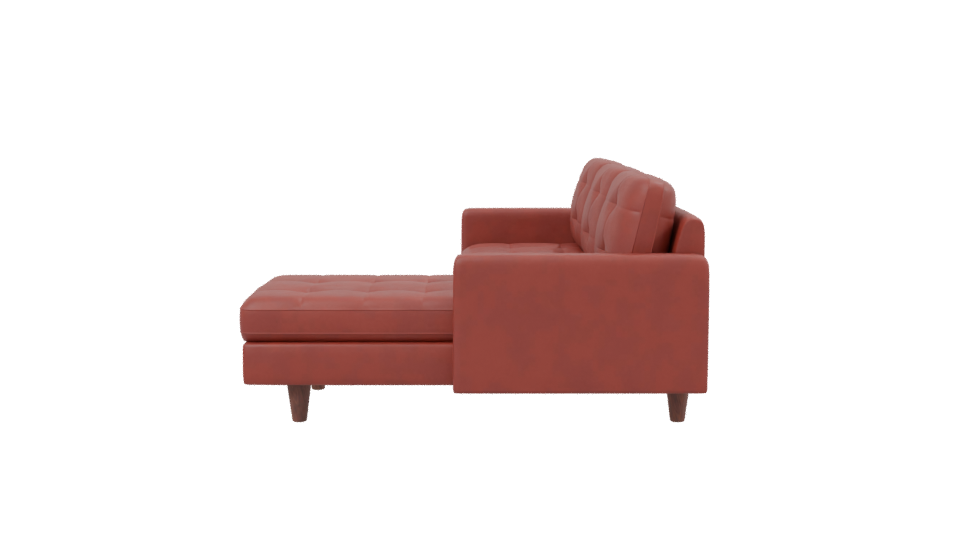 Sofa Chaiselong Left Napoles 3D - Professional 3D Model Render 2