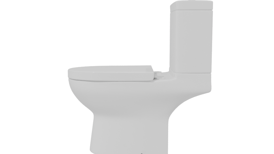 Modern Bathroom Toilet 3D Model - Professional 3D Model Render 2