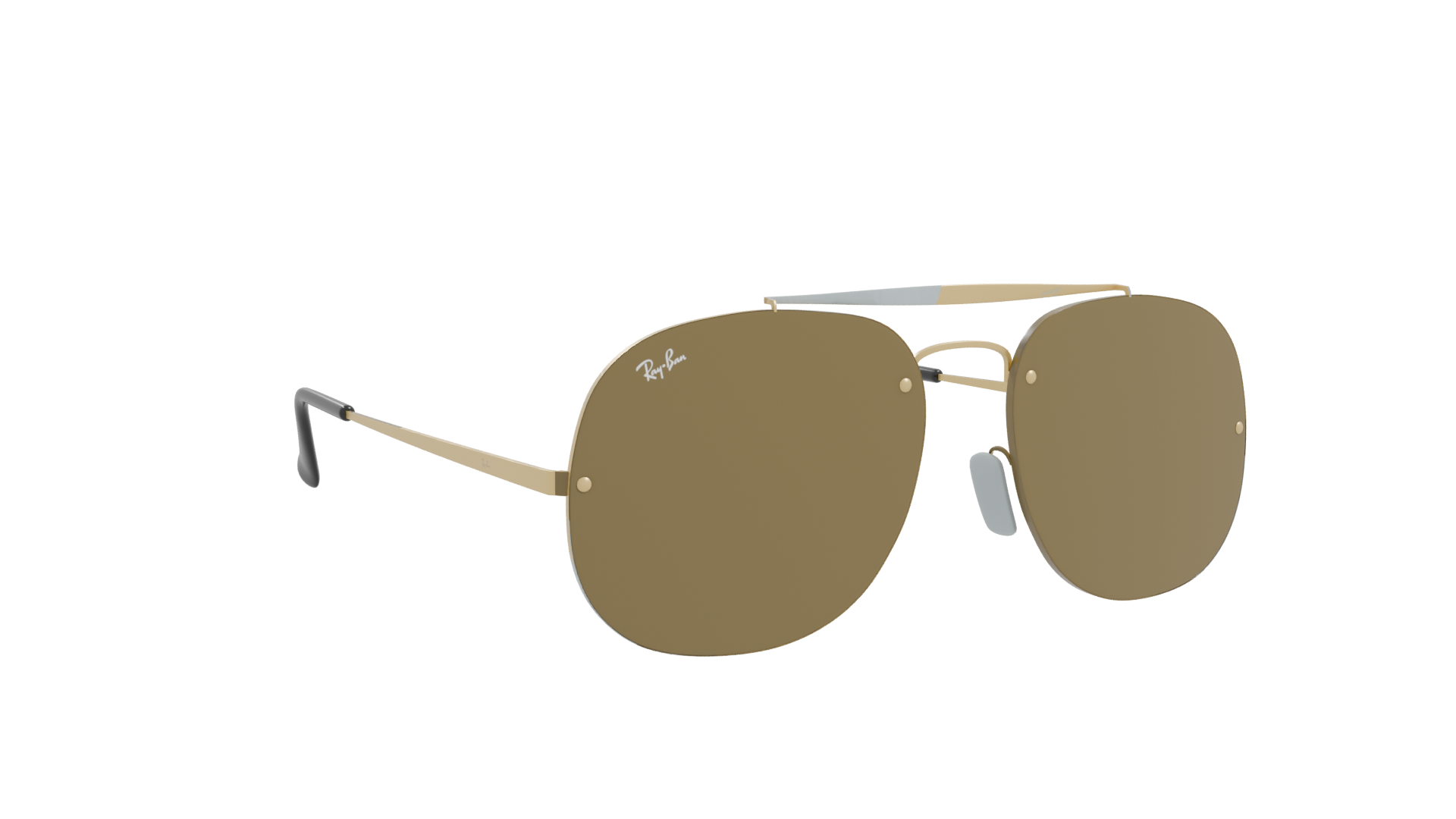 Stylish Aviator Sunglasses Model - Professional 3D Model Render 10