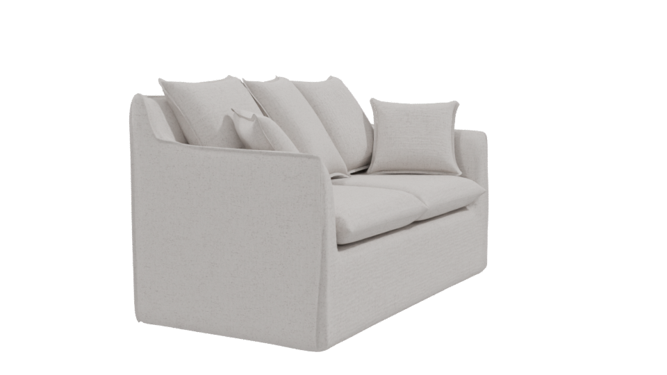 Cozy Modern Fabric Sofa 3D Model - Professional 3D Model Render 9