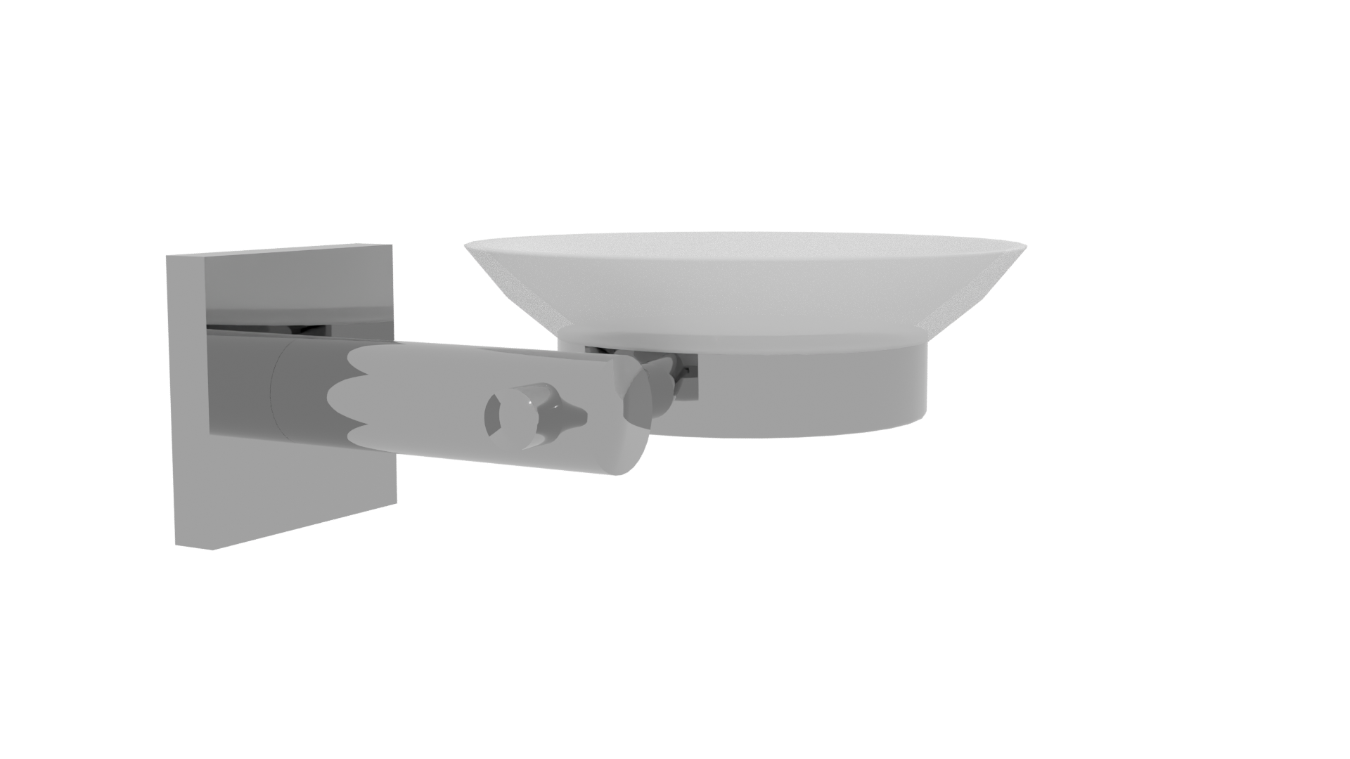 Modern Wall-Mounted Dish Holder - Professional 3D Model Render 12