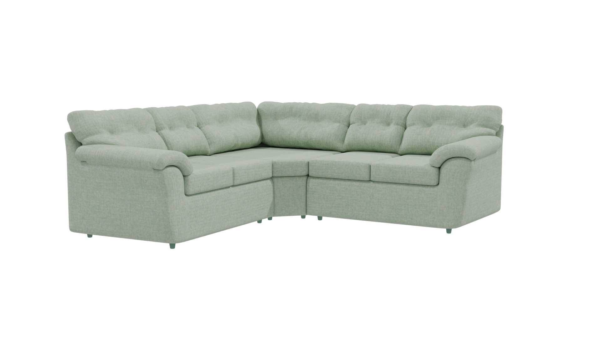 Stylish L-Shaped Sofa 3D Model - Professional 3D Model Render 24