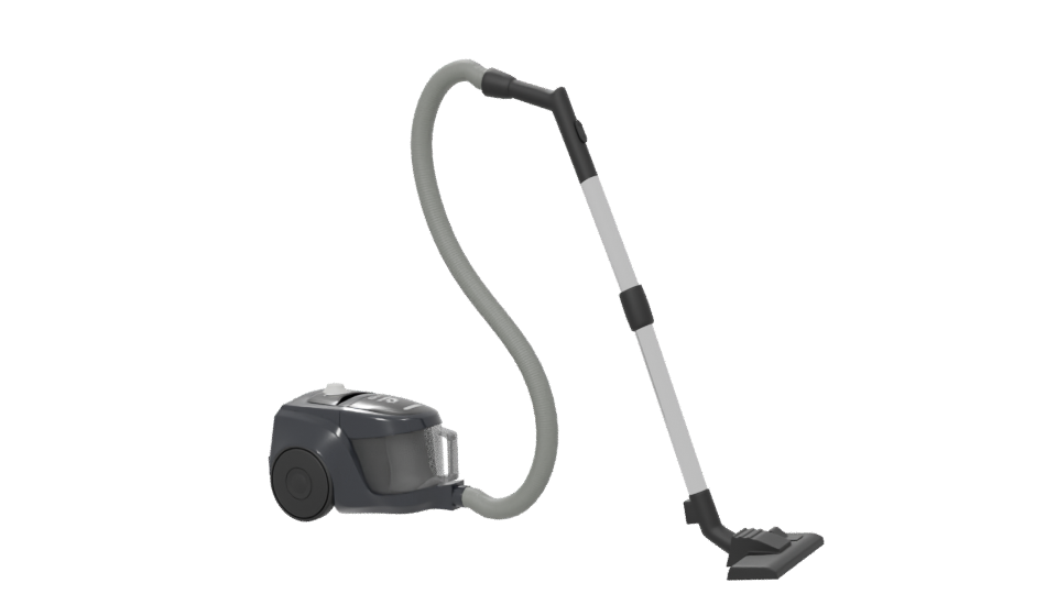Compact Cylinder Vacuum Cleaner 3D - Professional 3D Model Render 6