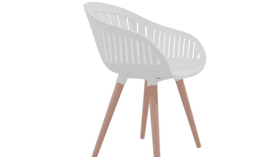 Stylish Modern Chair 3D Model - Professional 3D Model Render 9