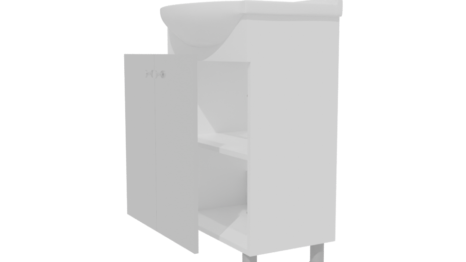 Sleek Modern Bathroom Vanity 3D Model - Professional 3D Model Render 13