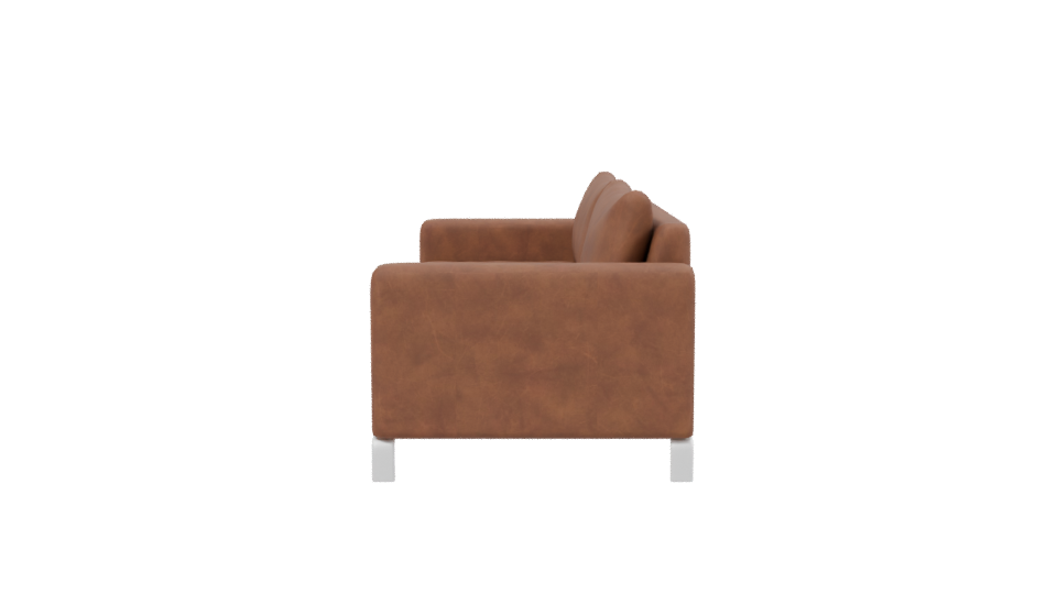 Contemporary Leather Sofa Model - Professional 3D Model Render 2