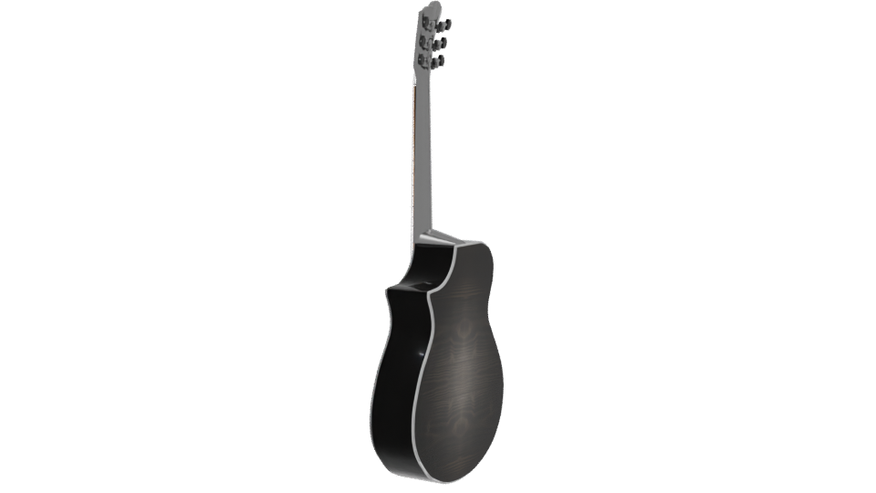 Stylized Acoustic Guitar Model 3D - Professional 3D Model Render 3