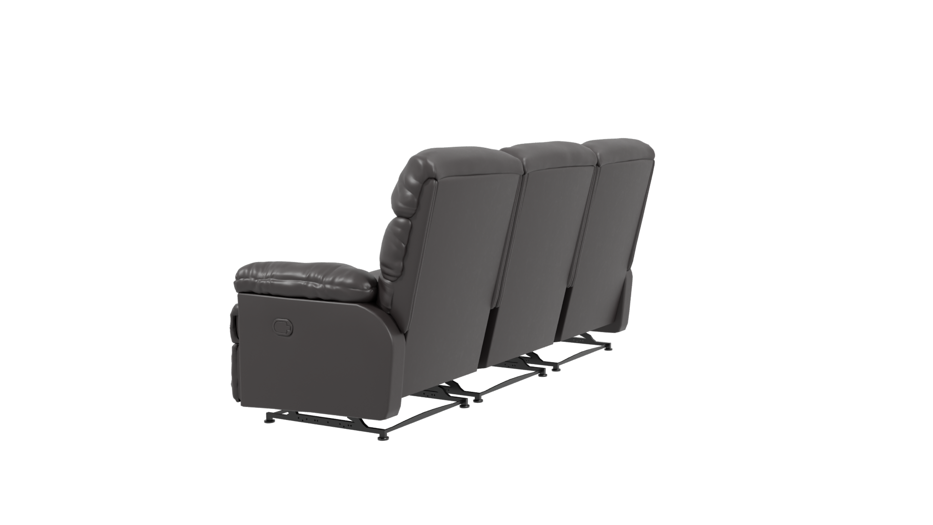 Reclinable Brown Couch 3D Model - Professional 3D Model Render 3