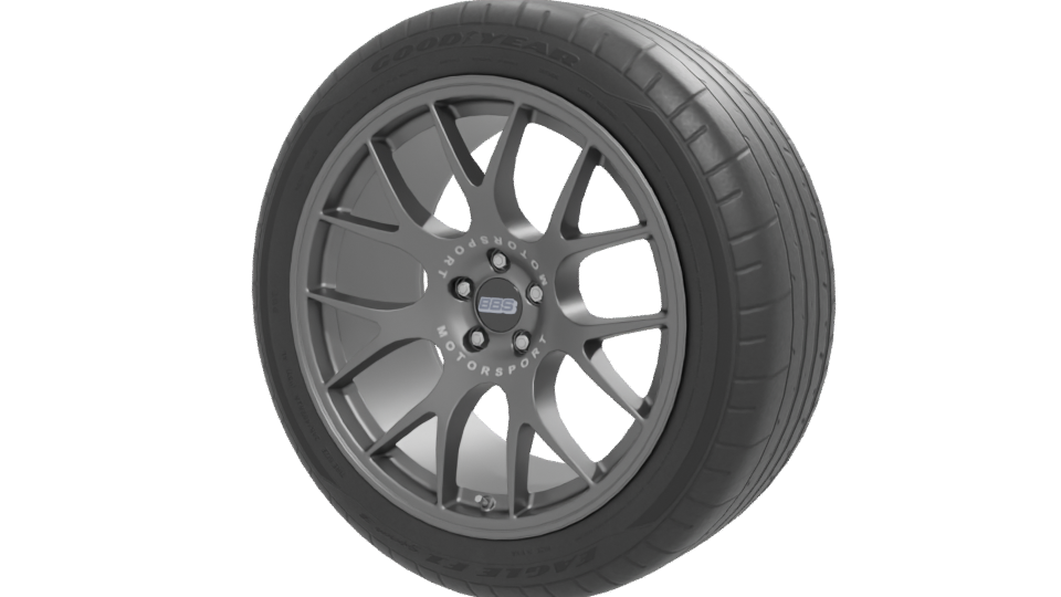 Sporty Racing Wheel Model 3D - Professional 3D Model Render 12