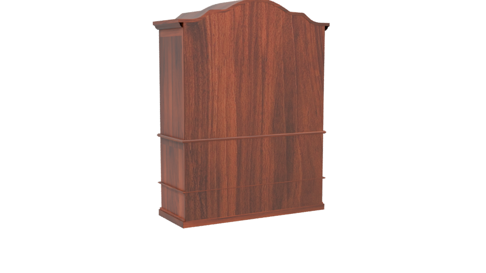 Vintage Display Cabinet 3D Model - Professional 3D Model Render 4