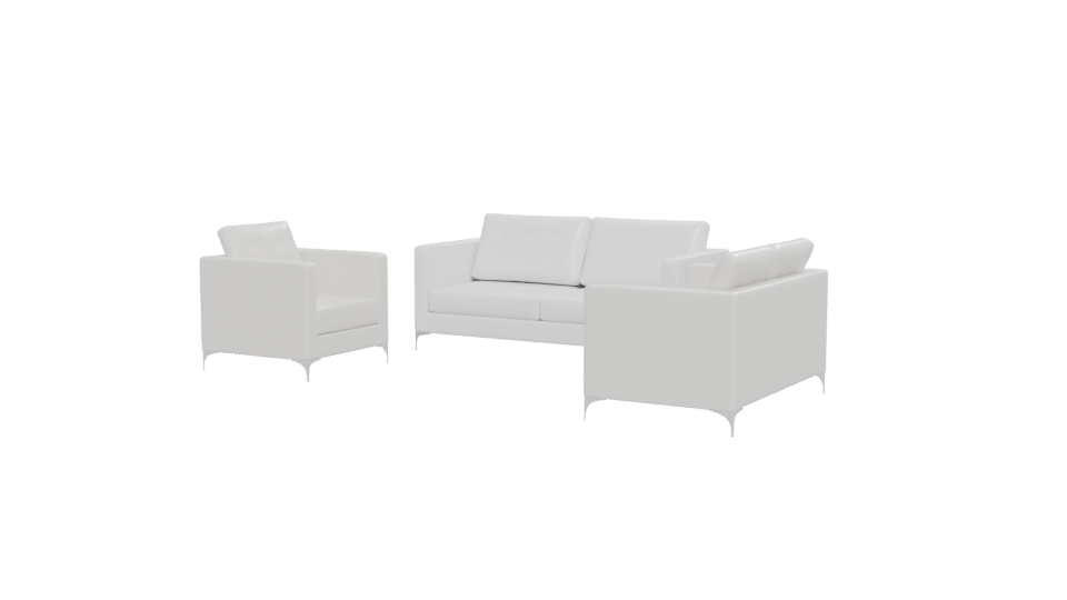 Cozy Modern Sofa Set 3D - Professional 3D Model Render 12
