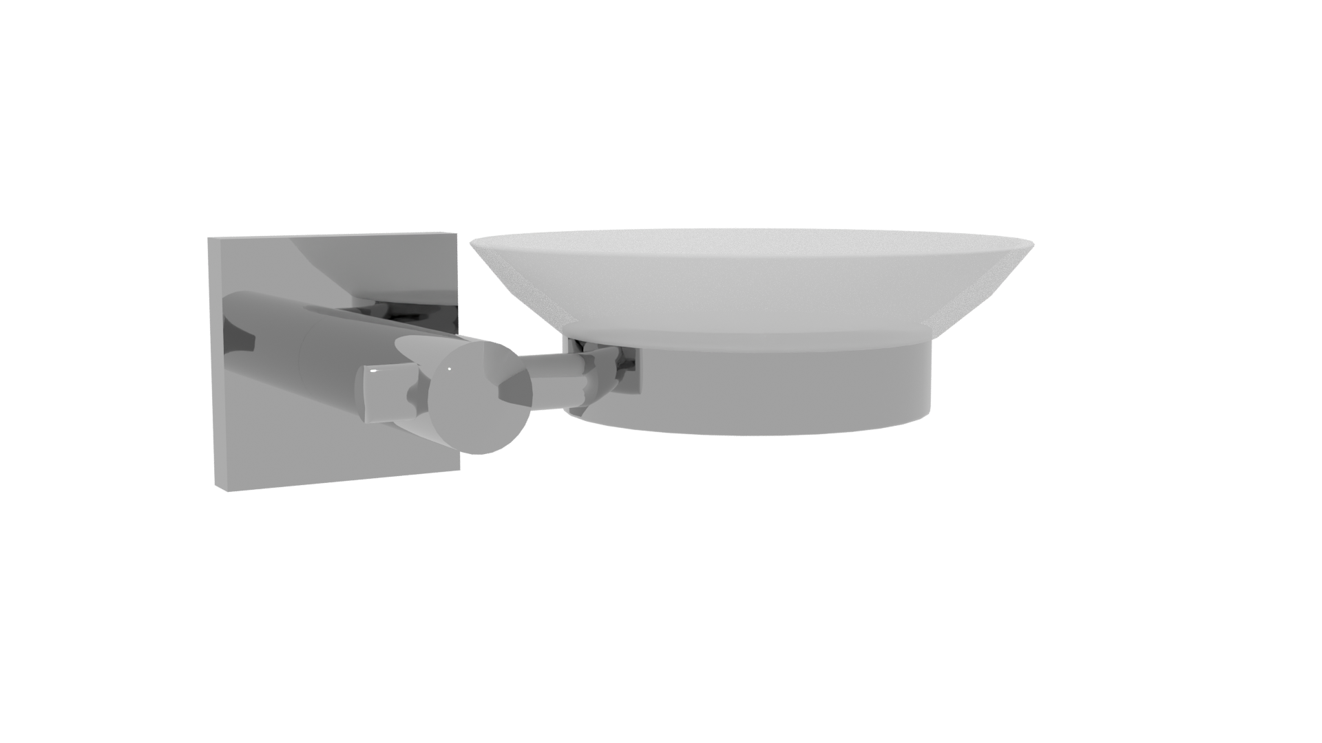 Modern Wall-Mounted Dish Holder - Professional 3D Model Render 13