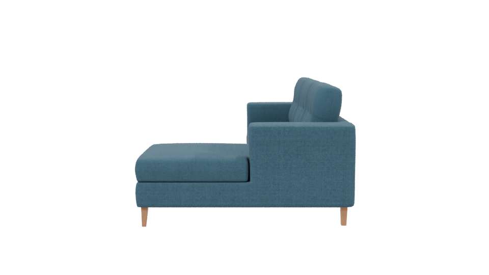 Modern Fabric Sectional Sofa 3D Model - Professional 3D Model Render 2