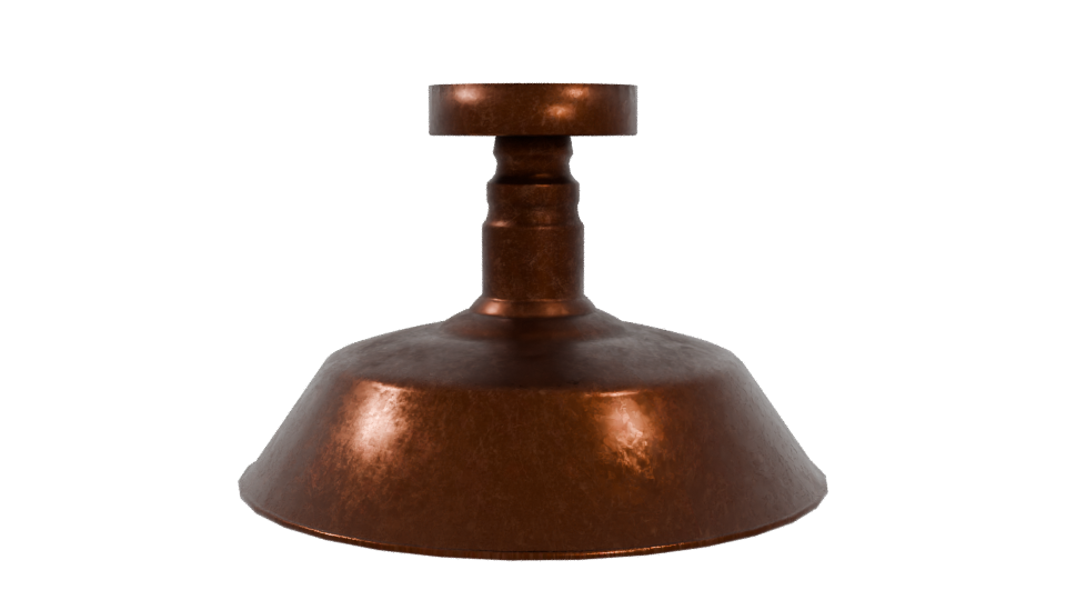 Vintage Copper Kitchen Weighing Scale 3D Model - Professional 3D Model Render 4
