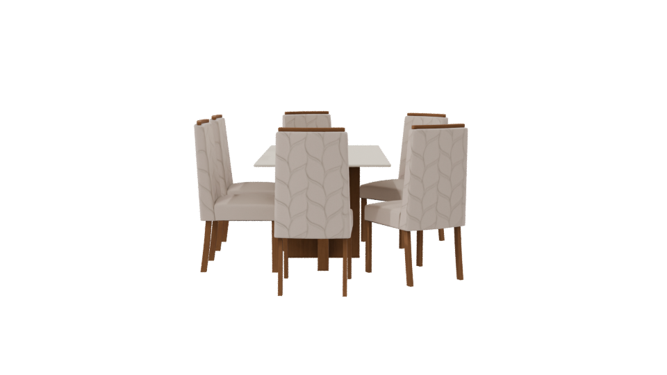 Stylish Dining Table Set 3D - Professional 3D Model Render 8
