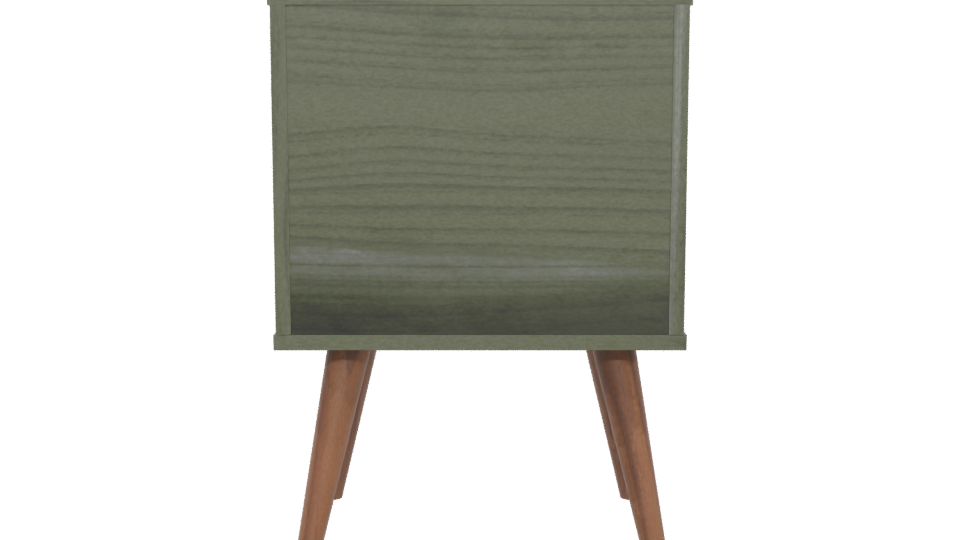 Stylish Wooden Nightstand 3D - Professional 3D Model Render 5