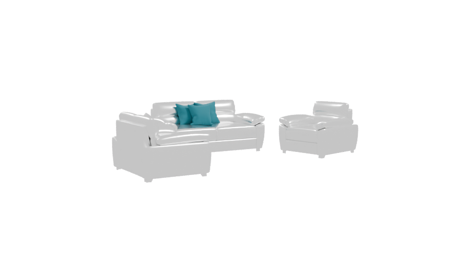 Stylish Modern Sofa Set 3D Model - Professional 3D Model Render 10