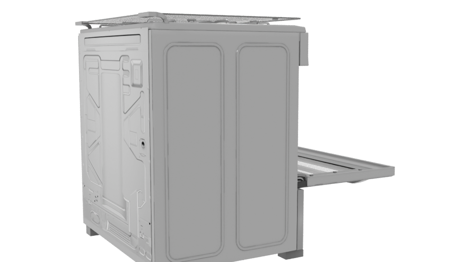 Sleek Gas Range Oven 3D Model - Professional 3D Model Render 7