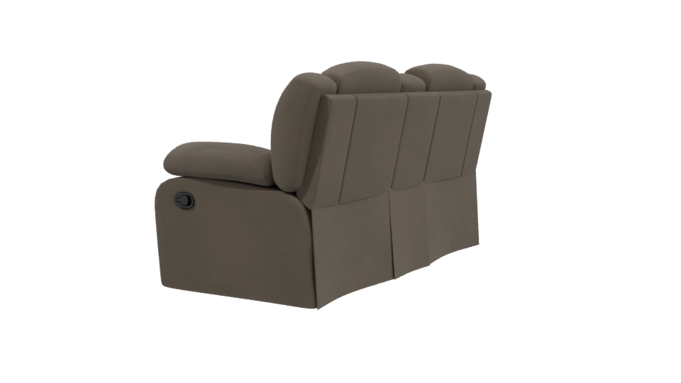 Cozy Reclining Sofa 3D Model - Professional 3D Model Render 3