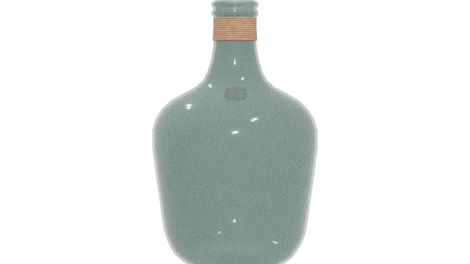 Botella Cabernet with Raffia 3D Model - Professional 3D Model Render 5