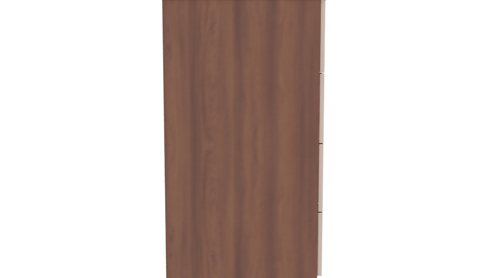 Contemporary Wooden Drawer Chest - Professional 3D Model Render 8