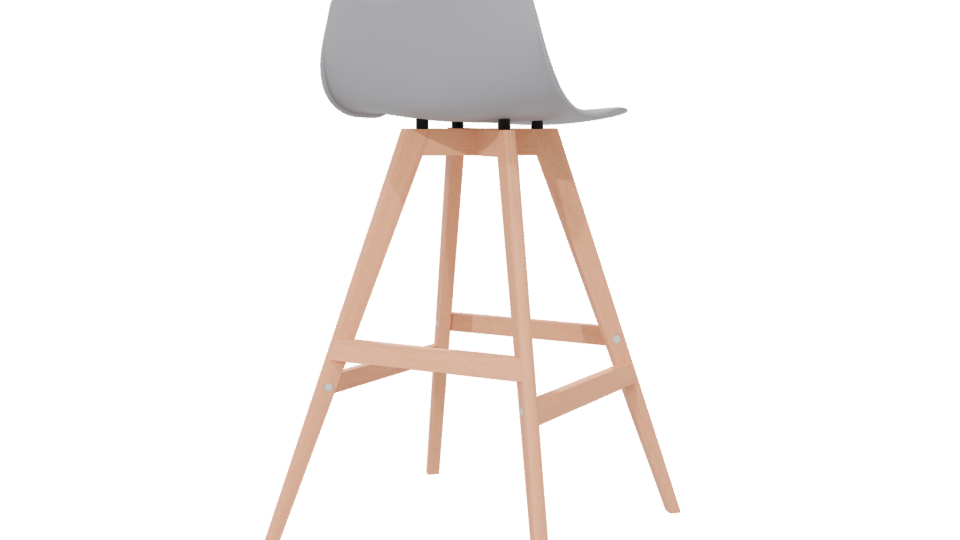 Stylish Bar Stool 3D Model - Professional 3D Model Render 6