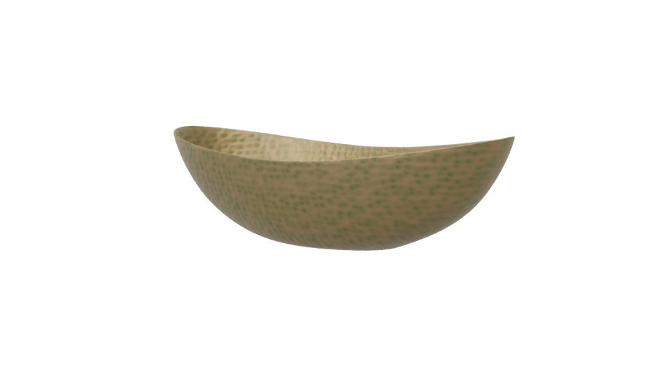 Stylized Hammered Metal Bowl 3D - Professional 3D Model Render 6