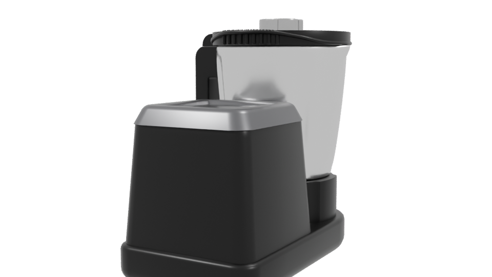 MagChef Black Kitchen Robot 3D - Professional 3D Model Render 3