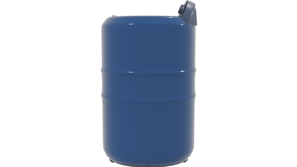 Stylized Industrial Water Tank Model - Professional 3D Model Render 2