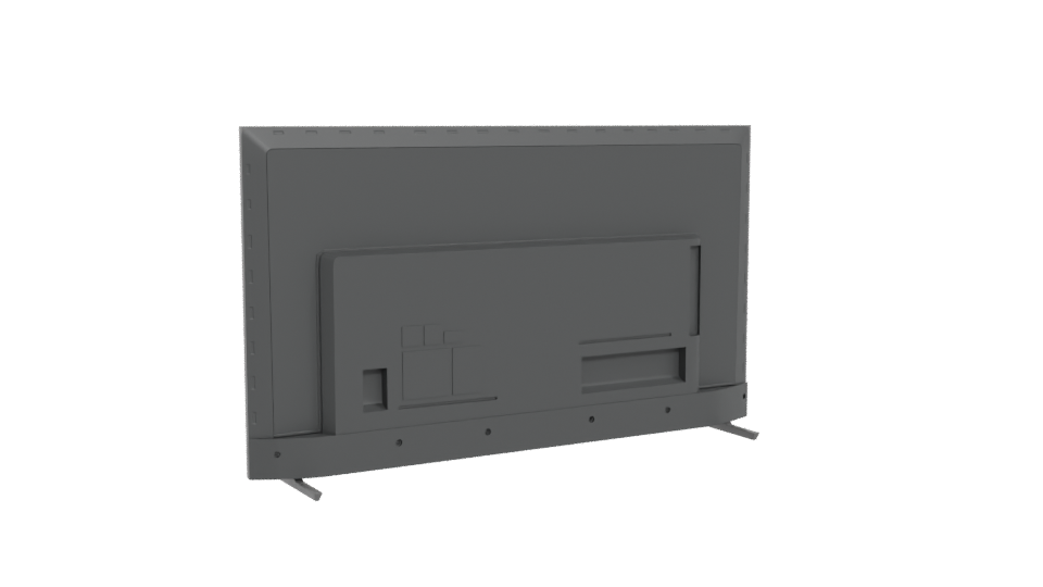 Sleek Modern TV Display 3D - Professional 3D Model Render 4