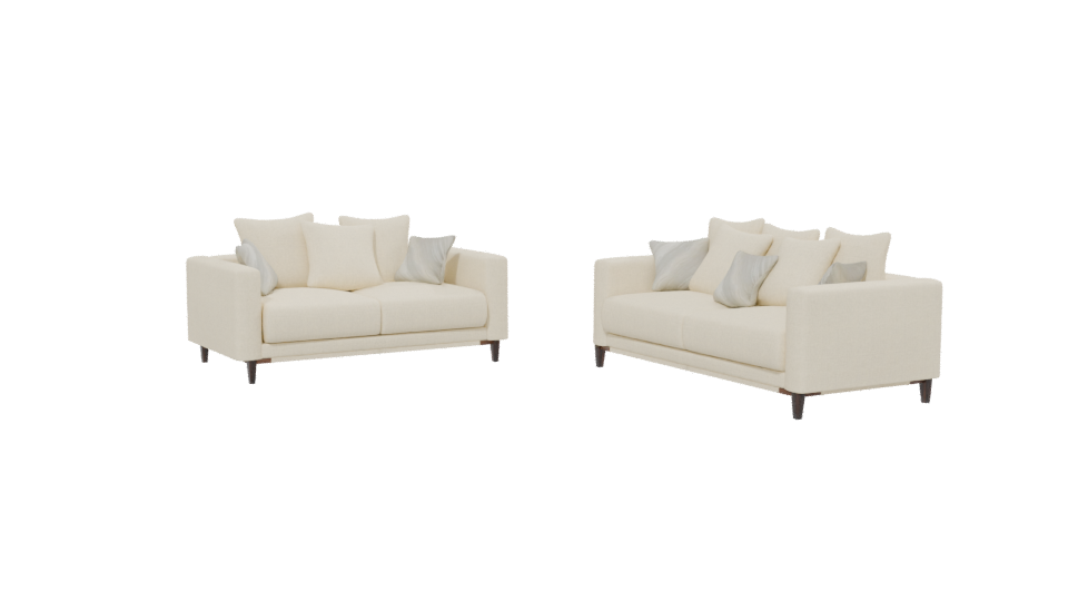 Elegant Modern Sofa Set 3D - Professional 3D Model Render 13
